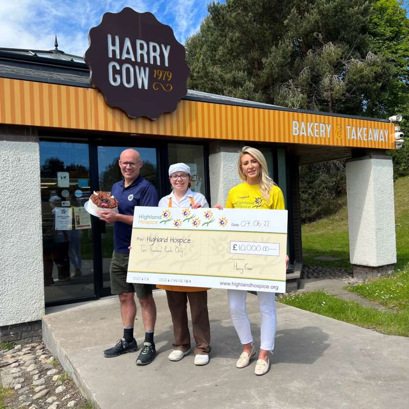Harry Gow Cakes Raise £10,000 in Support of Hospice’s Great Heilan’ Coo Trail image